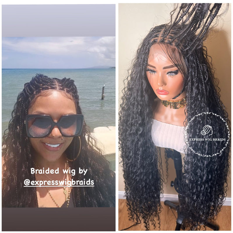Bohemian Knotless Braids Goddess - Beyoncé Sasha - Express Wig Braids