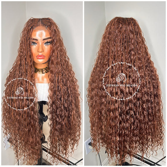 Bohemian Goddess Cornrow Braids Closure - Rosalie