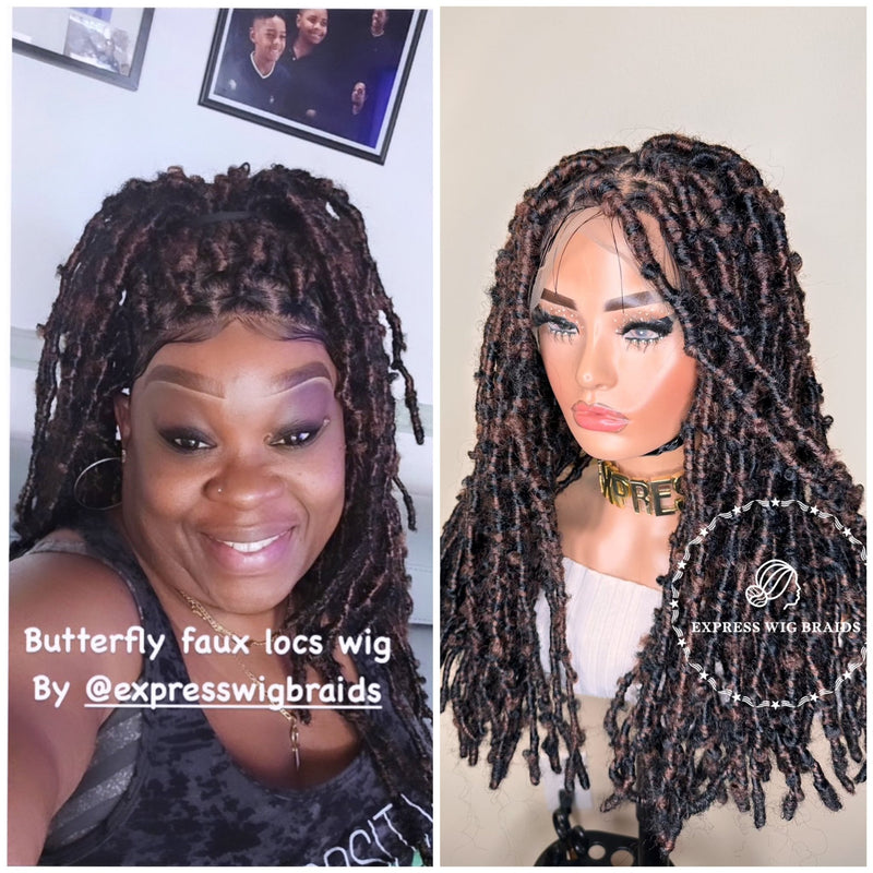 Distressed Butterfly Faux Locs-Nicki 4 - Express Wig Braids