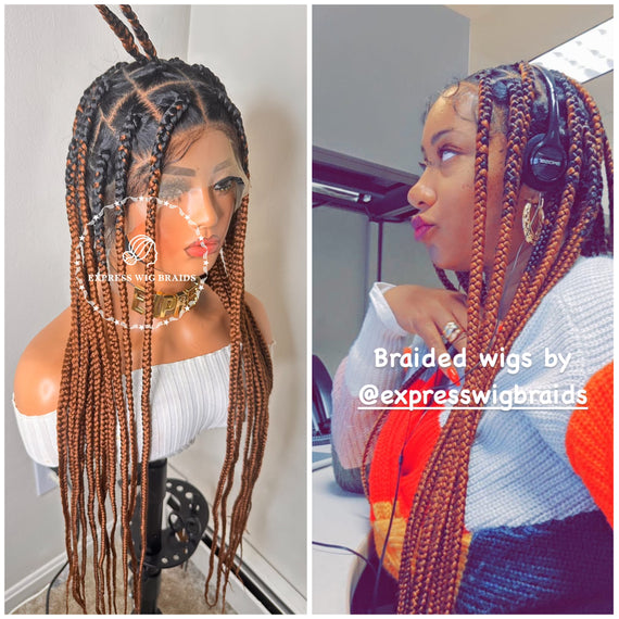 Full Lace Big Knotless Braids 30