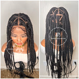 Full Lace Big Triangle Knotless Braids