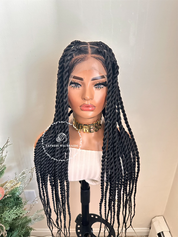 Full Lace Big Knotless Twists