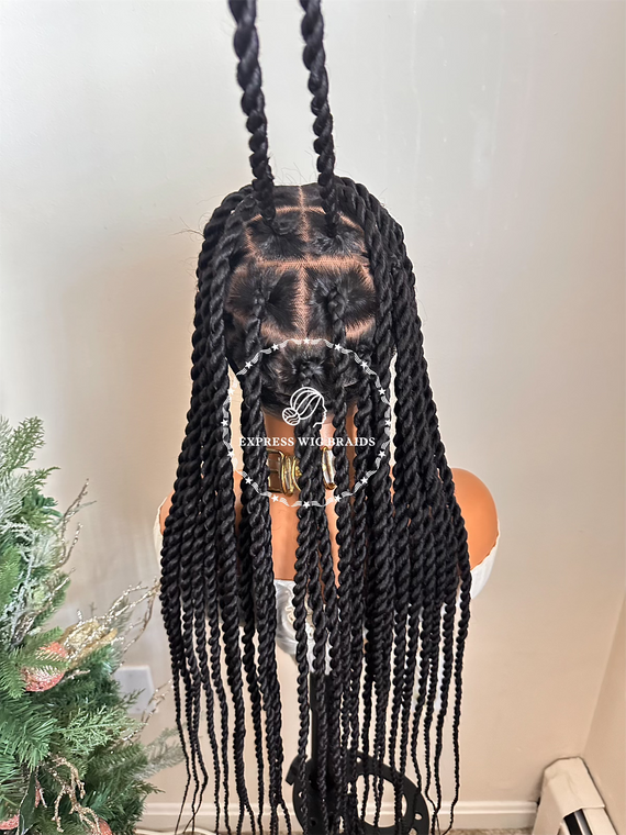 Full Lace Big Knotless Twists