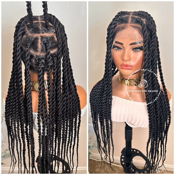 Full Lace Big Knotless Twists