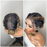 Four Feed In Cornrow Braids - Nikos