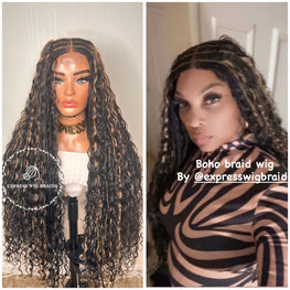 Bohemian Goddess Cornrow Braids Closure - Rosalie