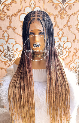Knotless Ombré 3 Tone Braids - Briana 2