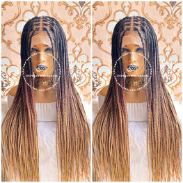 Knotless Ombré 3 Tone Braids - Briana 2