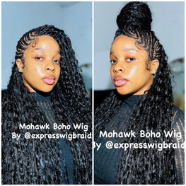 Mohawk Bohemian Knotless Braids Cornrows -  Thelma