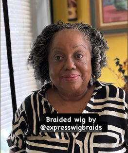 Micro Short Curly Braids - Esther Salt And Pepper