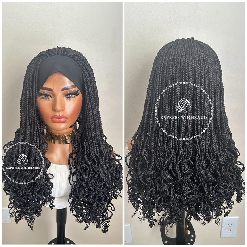 Headband Curly Braided Wig-Dani - Express Wig Braids