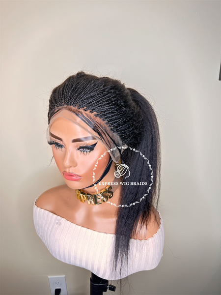 Full Lace Braided Wigs Human Hair | Bohemian Human Hair Braid Wig 12A ...