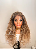 100% Human Hair Wet & Wavy Micro Virgin Braid Wig - Indiana 8