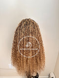 100% Human Hair Wet & Wavy Micro Virgin Braid Wig - Indiana 8