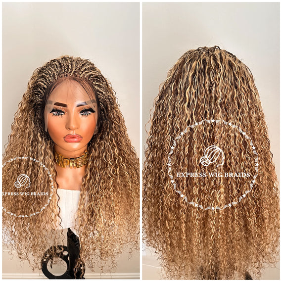 100% Human Hair Wet & Wavy Micro Virgin Braid Wig - Indiana 8