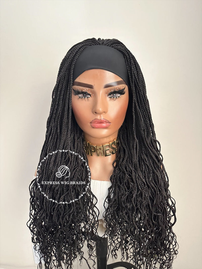 HeadBand Micro Curly Braid Wig-Lilian - Express Wig Braids