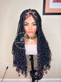 Bohemian Faux Locs Wig - Berry 2