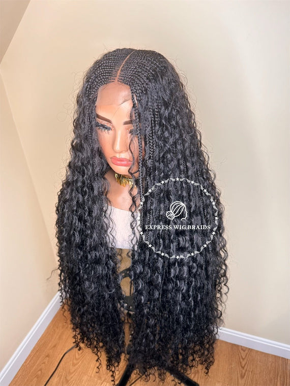 Bohemian Goddess Cornrow Braids Closure - Rosalie 2 - Express Wig Braids