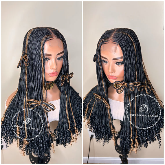 Goddess Cornrow Braids - Butterfly 1 - Express Wig Braids