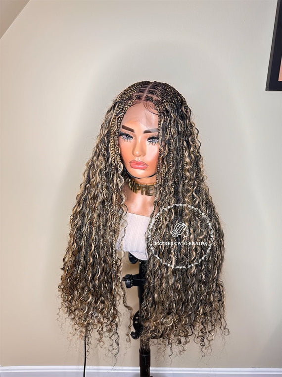 Human Hair Bohemian Knotless Braids-Tina 3 - Express Wig Braids