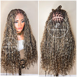 Human Hair Bohemian Knotless Braids-Tina 3