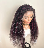 100% Human Hair Wet & Wavy Micro Virgin Braid Wig - Indiana 6