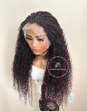 100% Human Hair Wet & Wavy Micro Virgin Braid Wig - Indiana 6