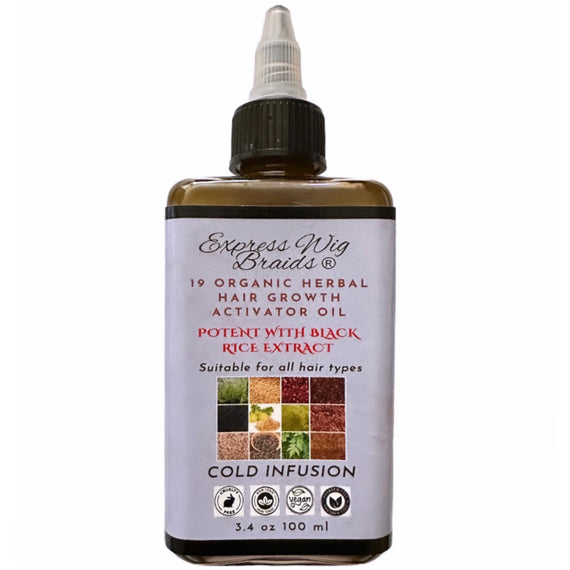 Potent 19 Organic Herbal Hair Growth Activator Oil - Express Wig Braids