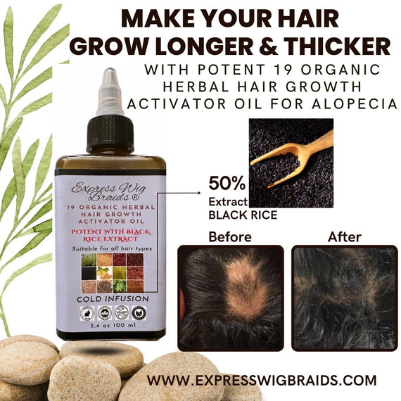Wheatstack Hair Hair Growth Oil With Black Rice | Rosemary Hair Oil For Alopecia ...