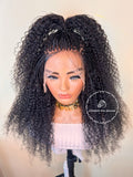 100% Human Hair Kinky Curly Micro Virgin Braid Wig - Miami