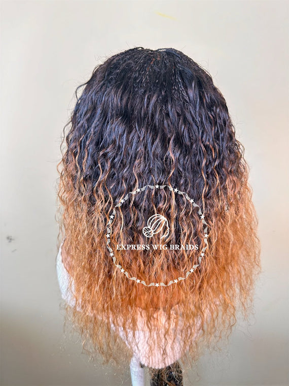 100% Human Hair Wet & Wavy Micro Virgin Braid Wig - Indiana 2 - Express Wig Braids