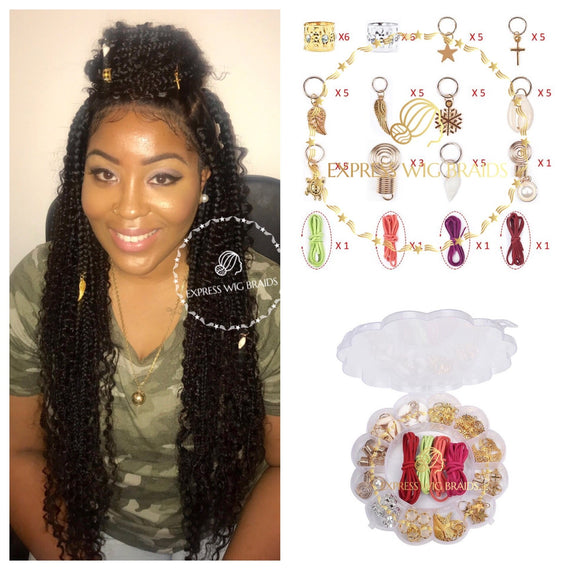 60pcs in 1pack Hair Braids Jewelry (FREE SHIPPING) - Express Wig Braids