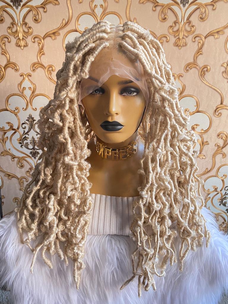 613 Blonde Butterfly Faux Locs Beyoncé-1 - Express Wig Braids