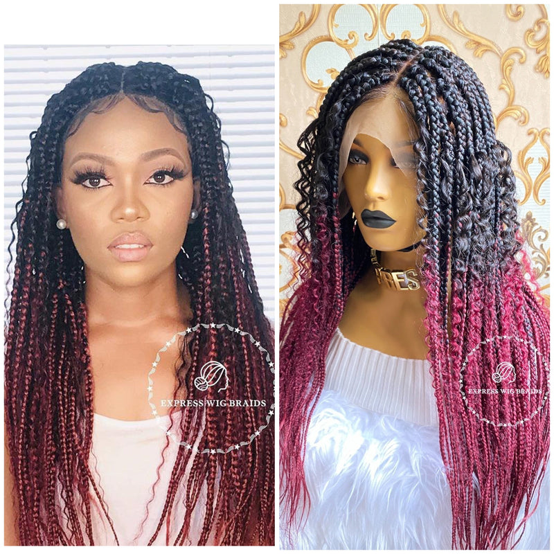 Vibrant Bohemian Wig Capture Illustration Vibrant Bohemian Wig Capture Illustration