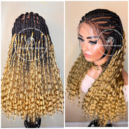 Bohemian Cornrow Knotless Braids - Joie Boho - Express Wig Braids
