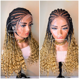 Bohemian Cornrow Knotless Braids - Joie Boho - Express Wig Braids