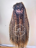 Bohemian Human Hair Knotless Braids-Boho Flames - Express Wig Braids