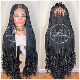 Bohemian Knotless Braids Goddess - London - Express Wig Braids