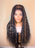 Boho Human Hair 4B/4C Curly Edges HD Bohemian Knotless Braids-Cerina 2 - Express Wig Braids