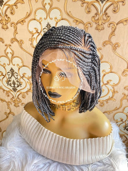 Cornrow Elise Salt & Pepper - Express Wig Braids