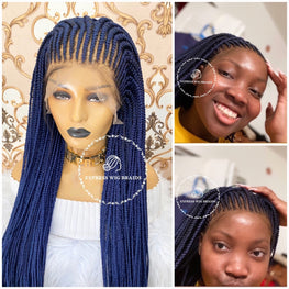Cornrow Full Lace Wig Tameka - Express Wig Braids