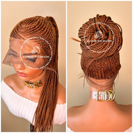 Cornrow Ponytail Braids - Dior Honey Blonde - Express Wig Braids