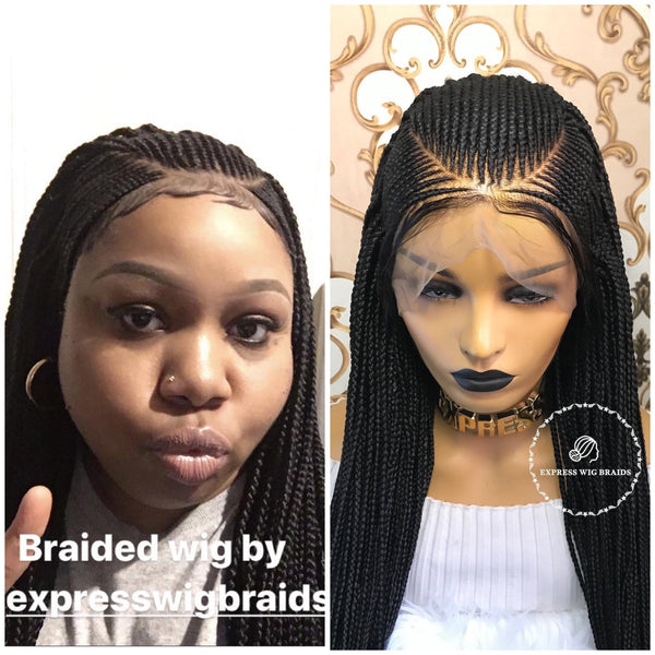 Express Wig Braids: Cornrow Wig / Box Braids Wig - Express Wig Braids™