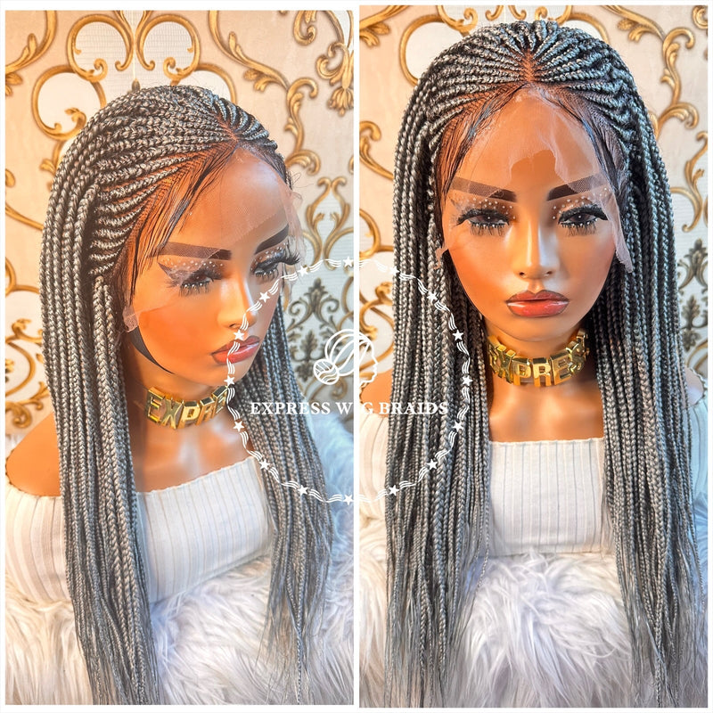 Ready To Ship Braided Wigs | Braid Wigs With Baby Hair | Braided Wig ...