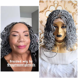 Curly Braids-Crystal Salt & Pepper - Express Wig Braids