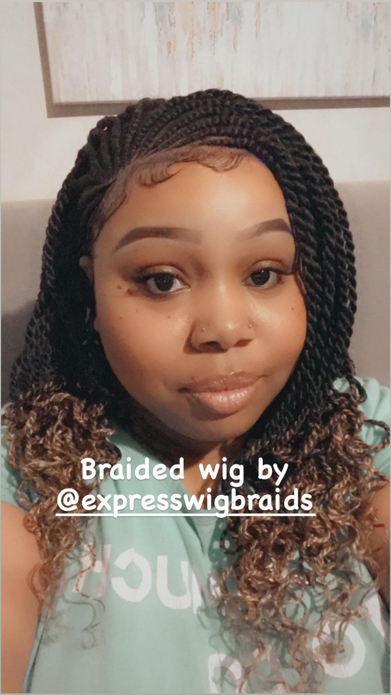 Cornrow Curly Twist Wig - Megan - Express Wig Braids