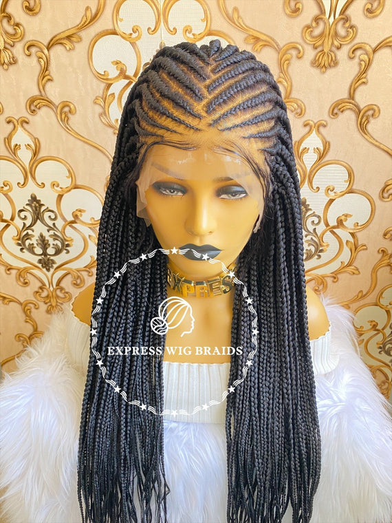 Full Lace Cornrow Braids Brooklyn - Express Wig Braids