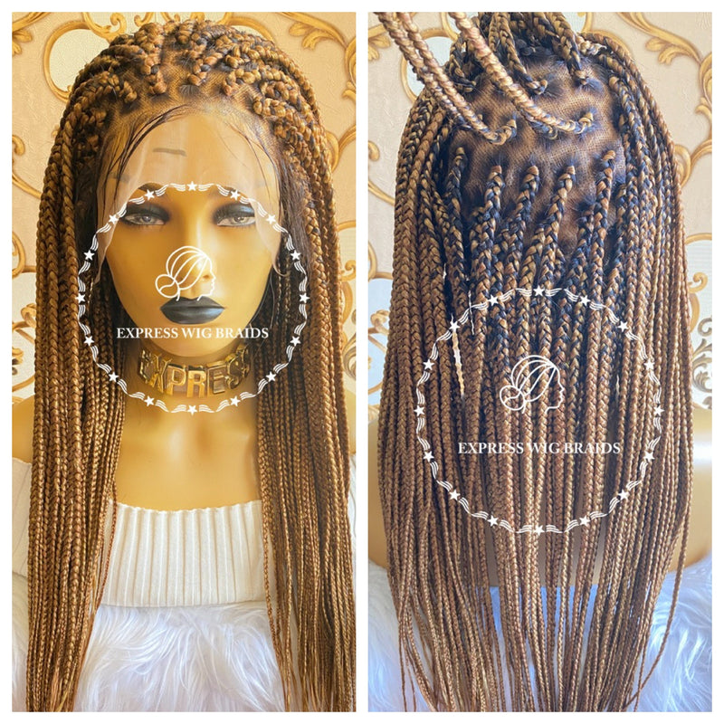 Goddess braid wig, Goddess braided wig, Box braid wig, Custom braid wi –  Afrothrone