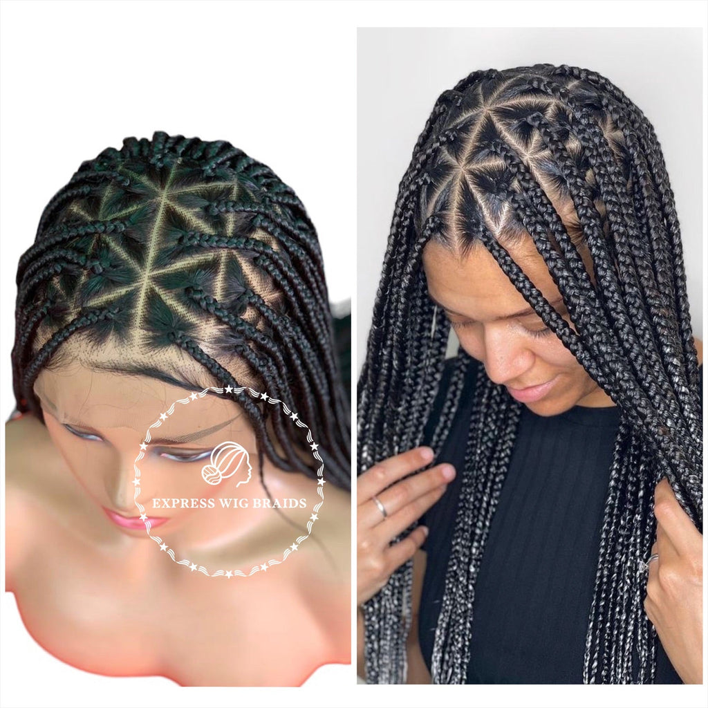 HD Knotless Triangle Braids-Monica - Express Wig Braids