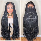 Hip Length HD Goddess Knotless Braids-London HD Full Lace - Express Wig Braids